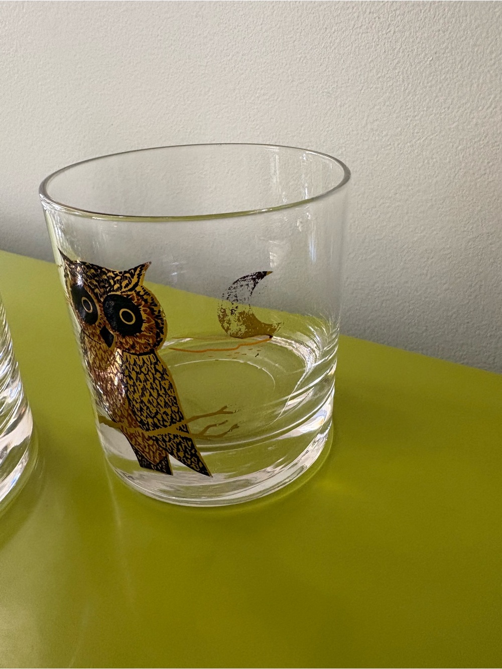 Vintage Couroc Owl Low Ball Glass - Picture 6 of 10